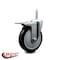 Service Caster 5 Inch Black Polyurethane Wheel Swivel 58 Inch Threaded Stem Caster Total Lock Brake SCC SCC-TSTTL20S514-PPUB-BLK-58212 - alternate 3